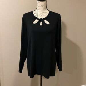 EUC Maurices women’s cutout black sweater XXL​